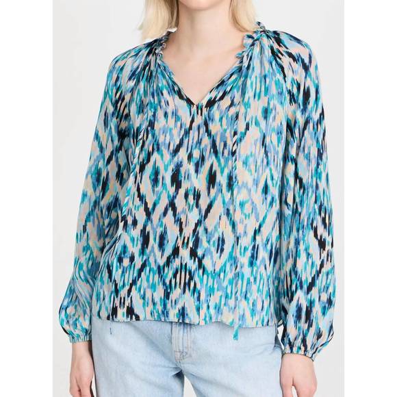 NEW SHOSHANNA samson top in blue multi - Picture 1 of 4
